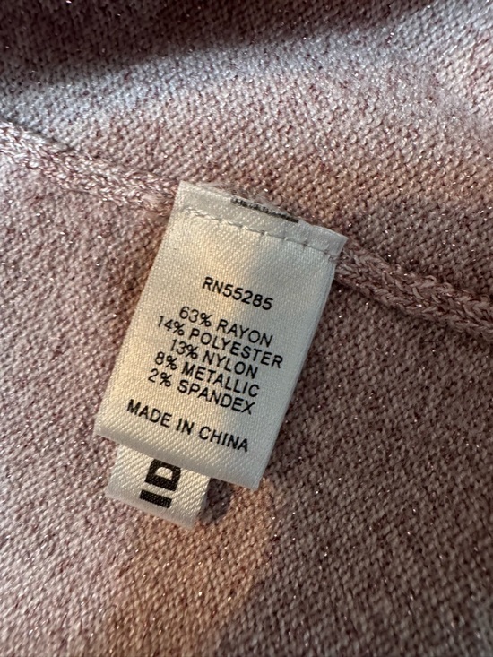 NWT Express Shimmer Pink Cropped Shrug Balletcore Wedding Guest Soft Girl - Picture 6 of 7